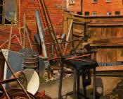 斯坦利 斯宾塞 : The Blacksmith-s Yard - Cookham